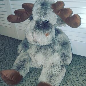 Vintage Big Mitch Plush Moose Stuffed Animal 22" Wishpets Co, 2005